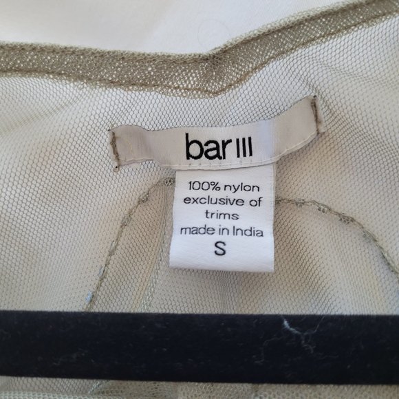 NWT BAR III Sheer Embroidered top, S - Picture 6 of 8